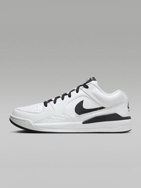 Nike Air Jordan Low-Top Stadium 90 Sneaker in White and Black 6y